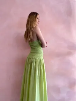 Bec & Bridge Solstice Strapless Maxi Dress Lime Size 6 for rent on The Volte - image 4