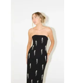 Odd Muse The Ultimate Muse Embellished Midi Dress Black Size AU 12 for rent on The Volte - image 2