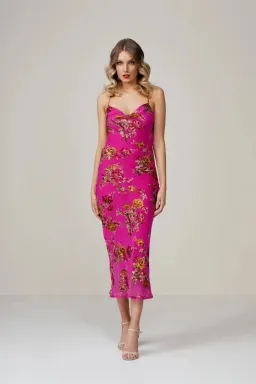 Rat and Boa Kiki Dress Pink Floral Size XS/Au 6 for rent on The Volte - image 1