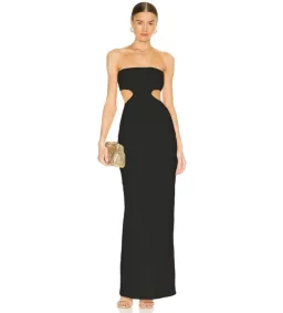 Natalie Rolt Carmen Gown Black Size AU 10 for rent on The Volte - image 1