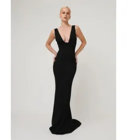 Effie Kats Greta Gown Black Size M / AU 10 for rent on The Volte - image 1