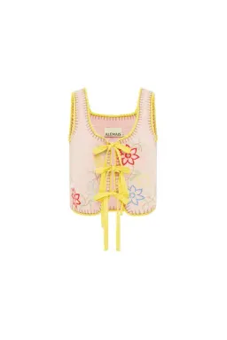 Alémais Olivia Embroidered Pant and Top Pink Size AU 16 for rent on The Volte - image 6