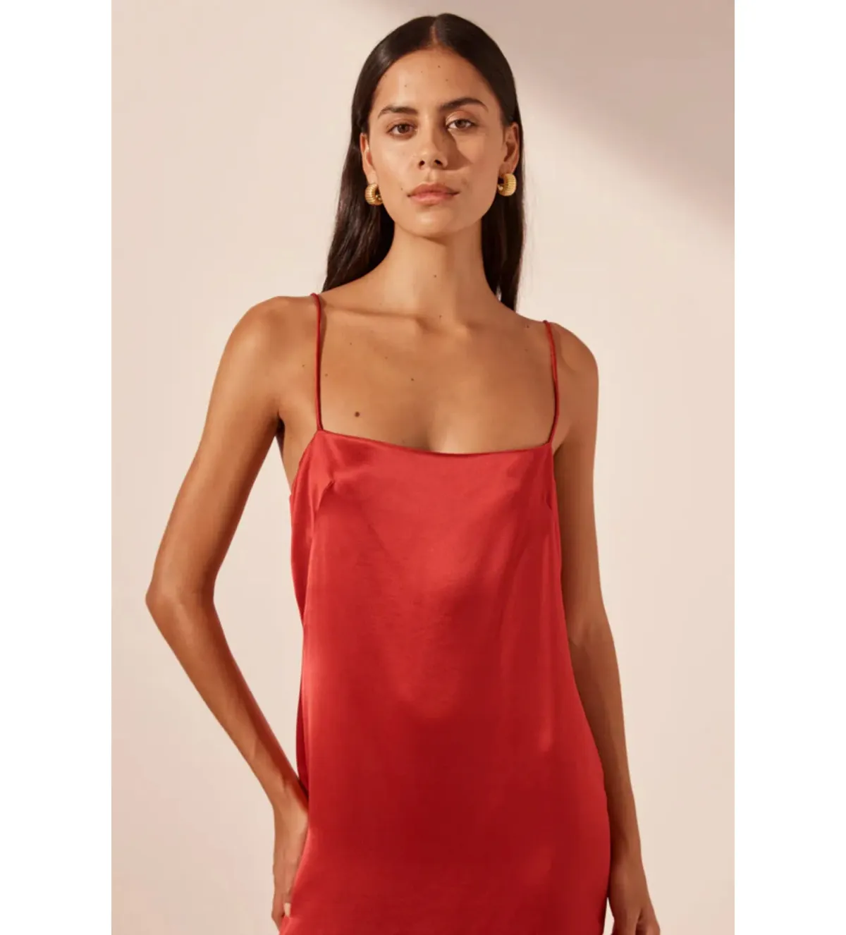 Shona Joy Moraya Dropped Waist Maxi Dress in Chilli Size AU 6 - Image 2