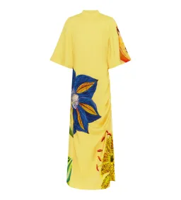 Alémais Dahlia Midi Dress Yellow/Floral Size 16 for rent on The Volte - image 4