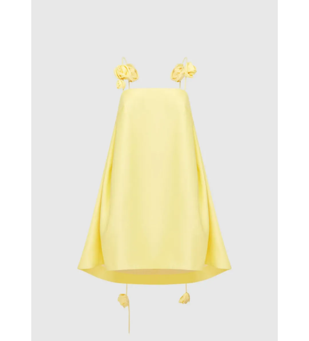 Leo Lin Fiona Rose Mini Dress Yellow Size 12 for rent on The Volte - main image