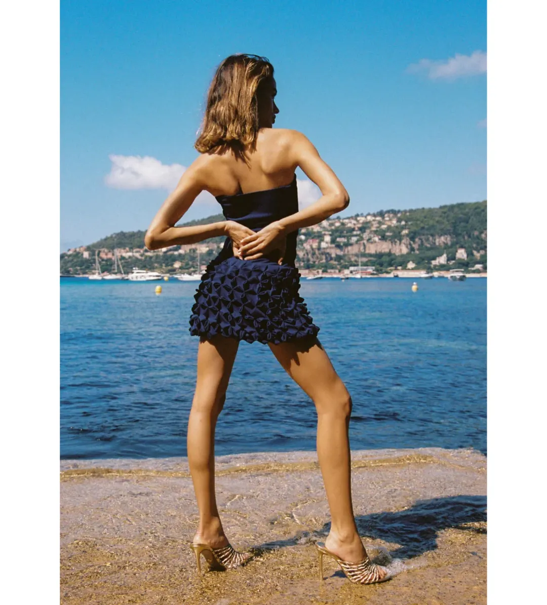 Ance Gria Paloma Mini Dress in Navy Size XS / AU 6 for rent on The Volte - main image