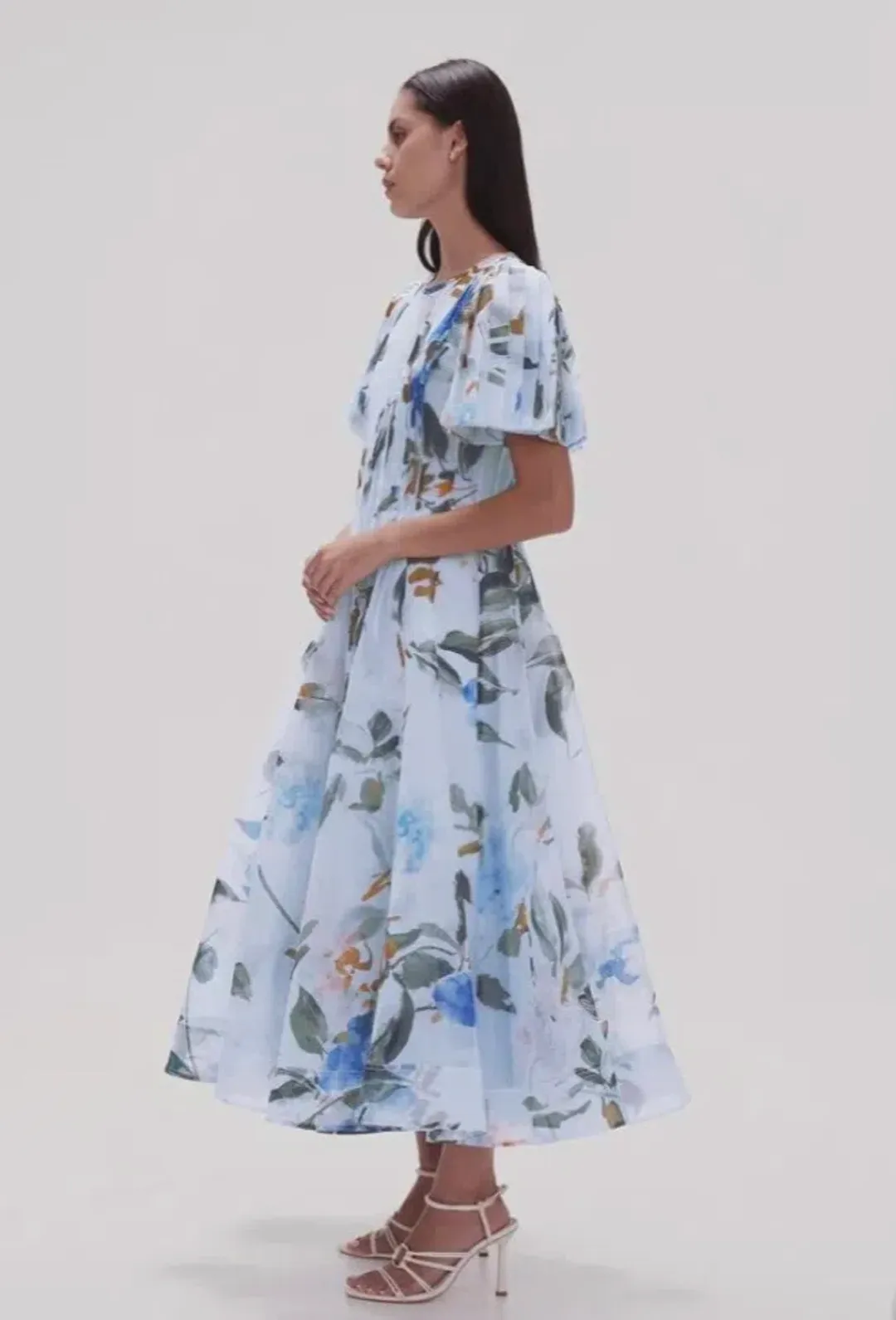 AJE Nova Pleated Midi Dress for rent on The Volte - main image