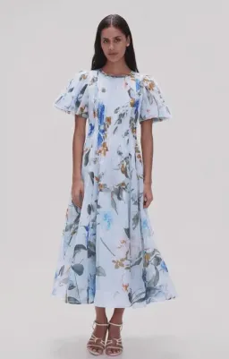 AJE Nova Pleated Midi Dress for rent on The Volte - image 1