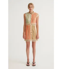 Antipodean Laude Panelled Mini Dress Multi Size 8 for rent on The Volte - image 1