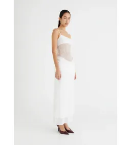 Benni Gabriel Maxi Dress White Size AU 6 for rent on The Volte - image 2