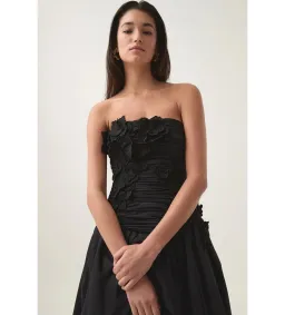 Aje Splendour Flower Gown Black Size AU 6 for rent on The Volte - image 8