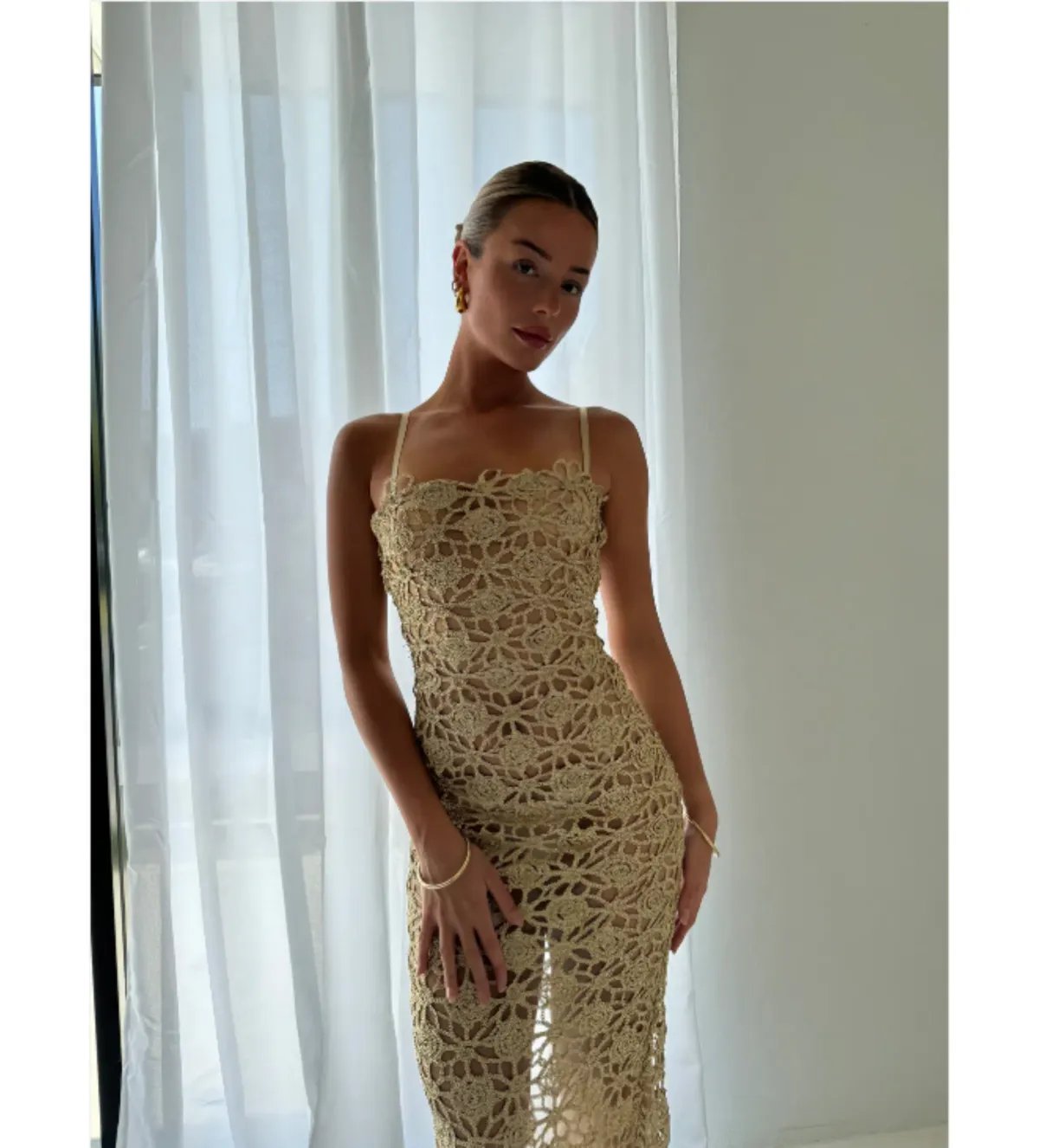 Arcina Ori Kendra Dress Gold Size XS / AU 6 - Image 4