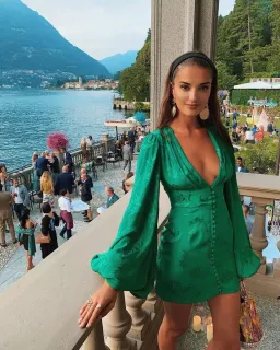 Rat and Boa Isabella Dress Green Size XXS/AU 6 for rent on The Volte - image 3