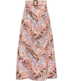Zimmermann Botanica Chevron Midi Skirt in Chevron Paisley Size 1 AU 10 for rent on The Volte - image 4