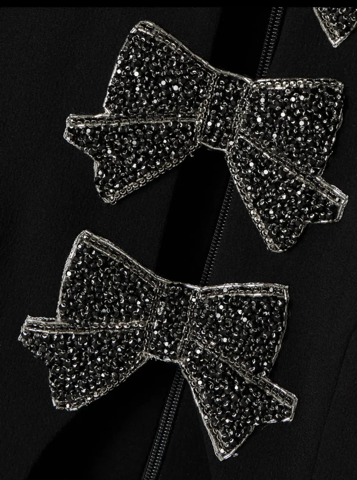 Rebecca Valance Eliana Puff Sleeve Midi Dress in Black Size AU 12 - Image 3