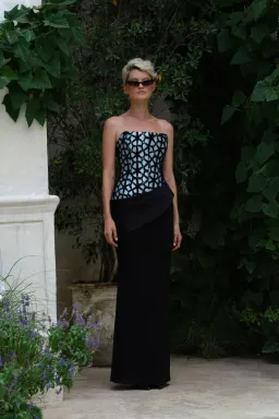 Eliya The Label Sidonia Gown Black/Blue Size M / AU 10 for rent on The Volte - image 1