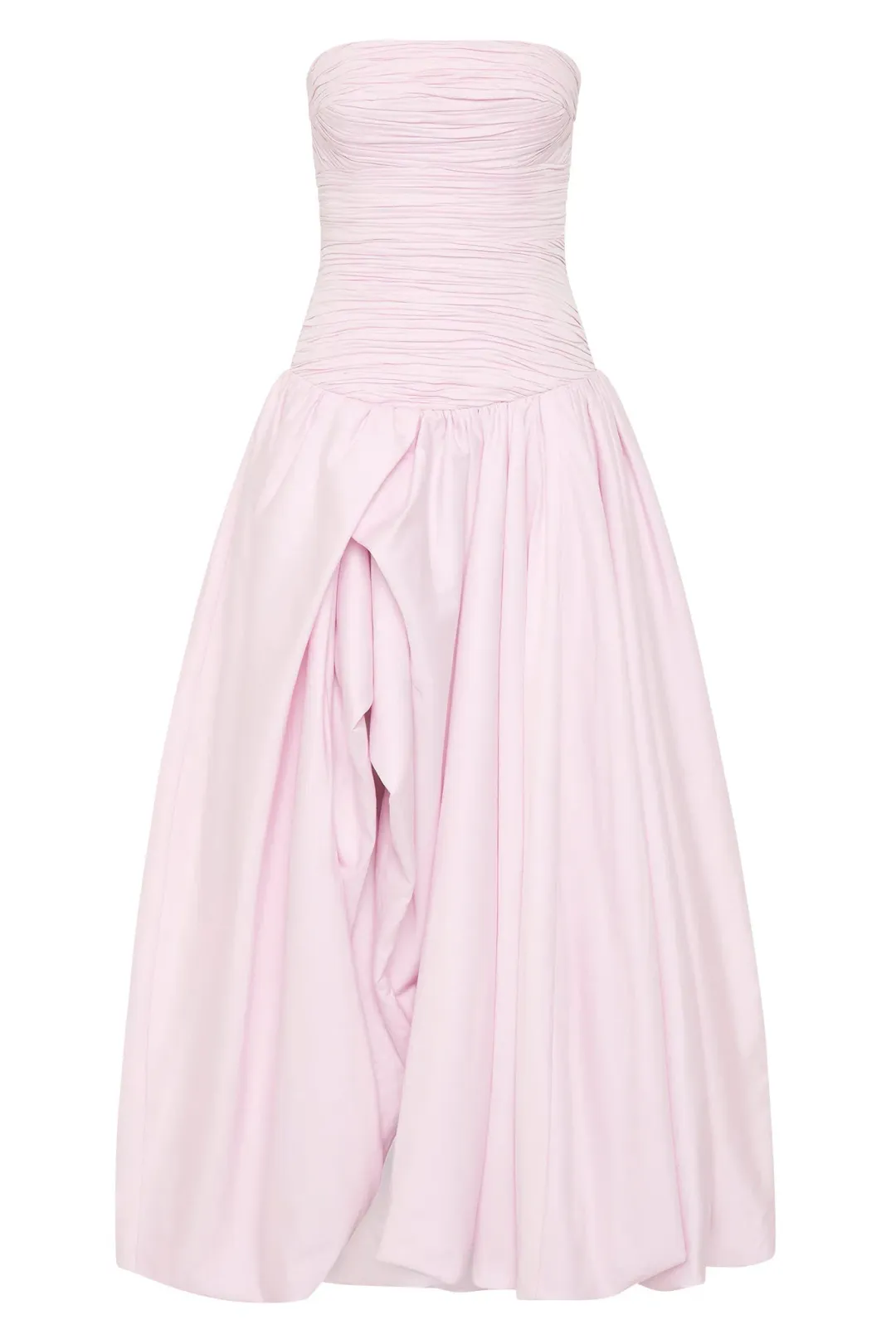 Aje Violette Bubble Hem Maxi Dress Pastel Pink Size 10 for rent on The Volte - main image