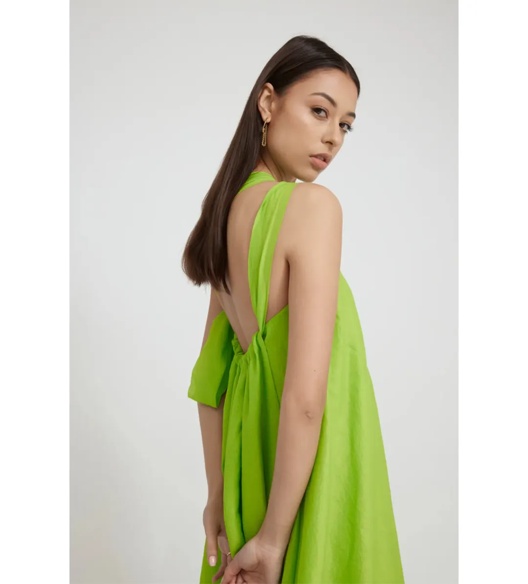 Tojha Lola Maxi Dress Lime Size AU 8 for rent on The Volte - main image