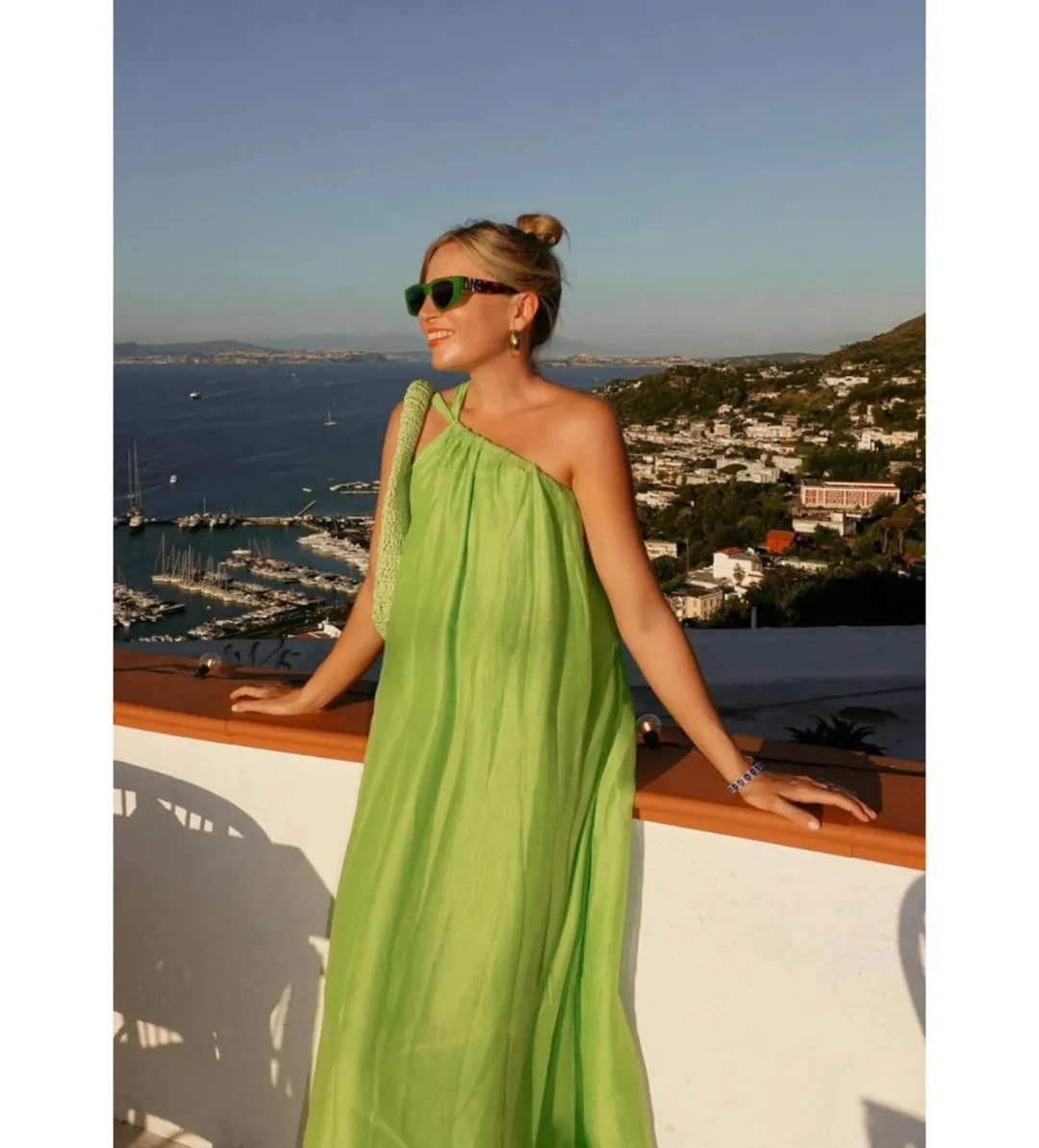 Tojha Lola Maxi Dress Lime Size AU 8 for rent on The Volte - main image