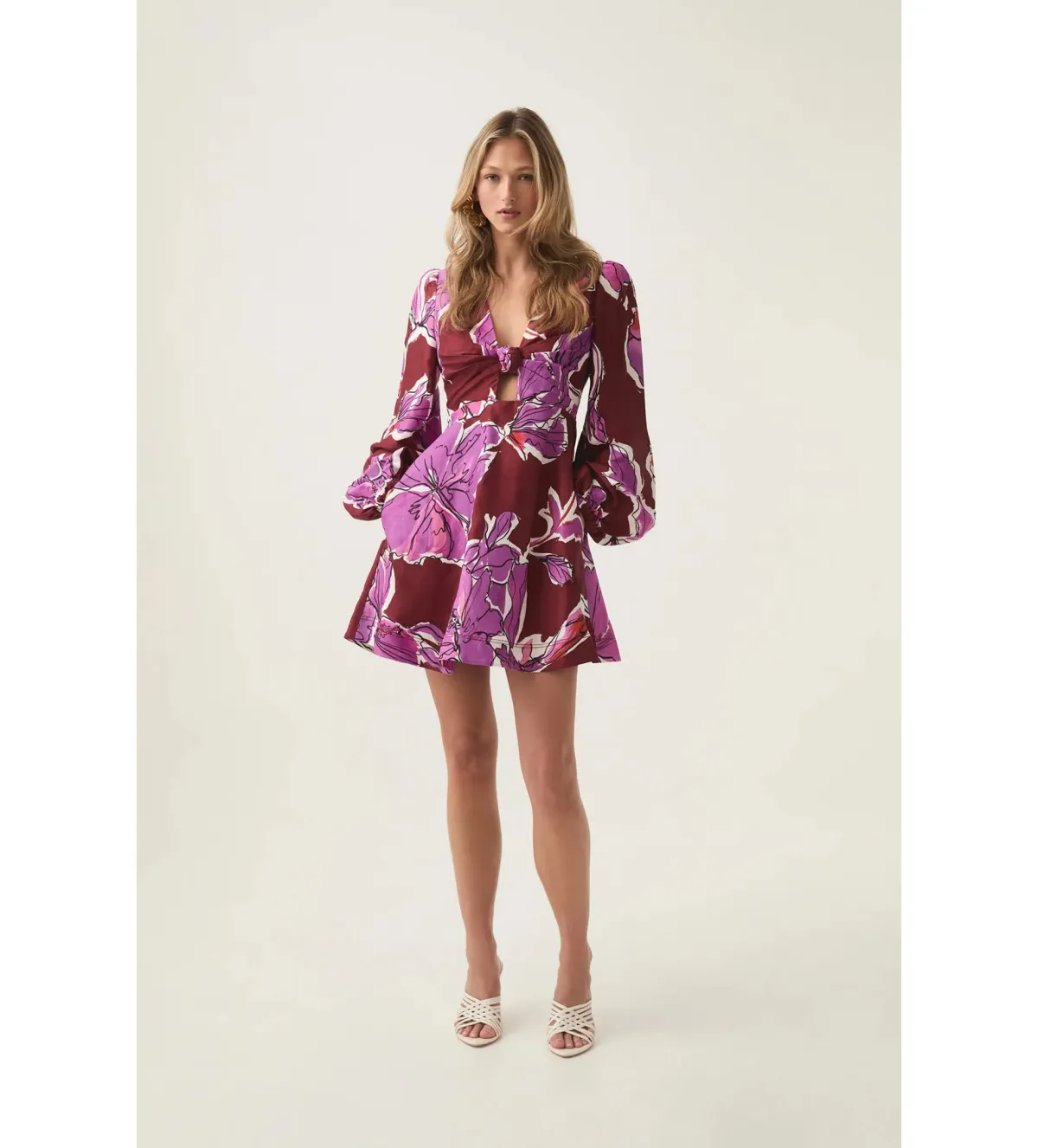 Aje Inflorescence Mini Dress in Bold Hibiscus Size AU 14 - Image 1