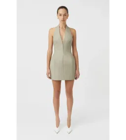 Camilla and Marc Pompidou Dress in Olive Marle Size AU 8 for rent on The Volte - image 1