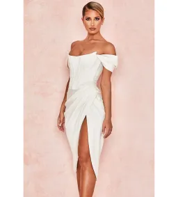 House of CB Loretta Dress in Ivory Size XS / AU 6 for rent on The Volte - image 2
