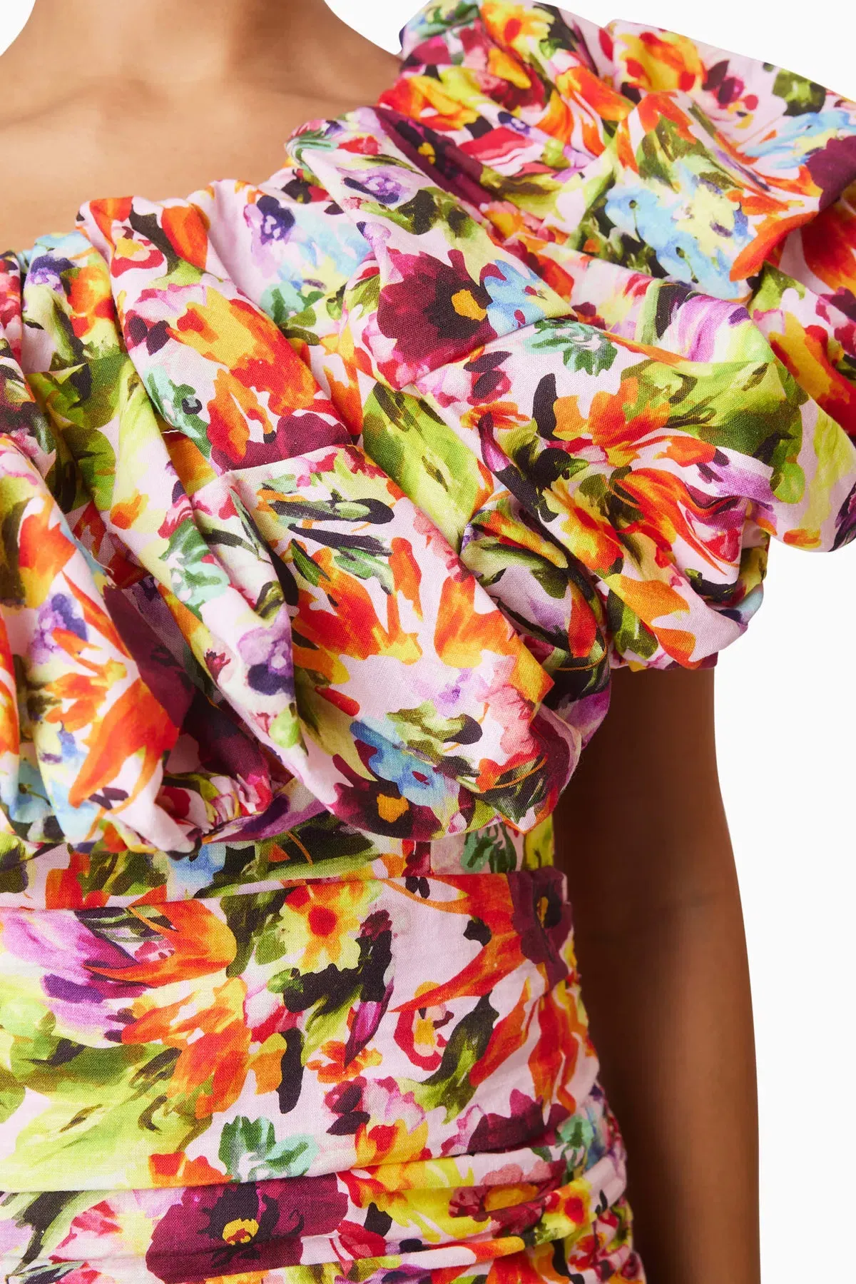 Elliatt Elira Printed Mini Dress in Floral Multi Size 10 - Image 5