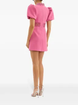 Rebecca Valance Aubree Collar Mini Dress Rose Pink Size 8 for rent on The Volte - image 3