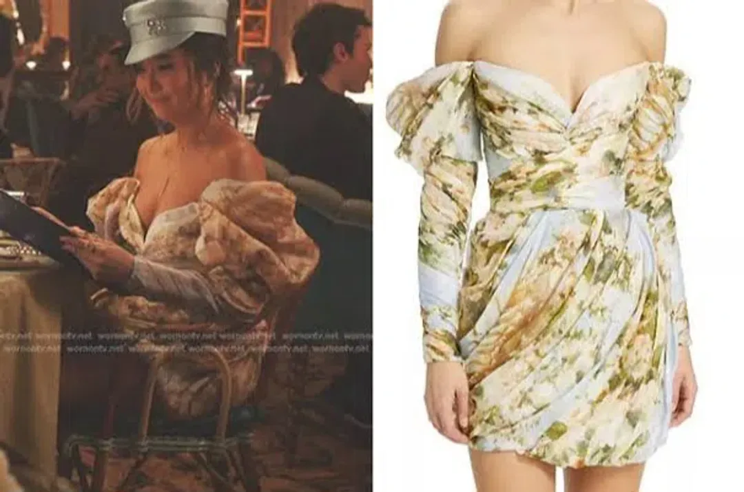 Zimmermann Luminosity Drape Mini Dress/ Emily in Paris Dress 00 for rent on The Volte - main image