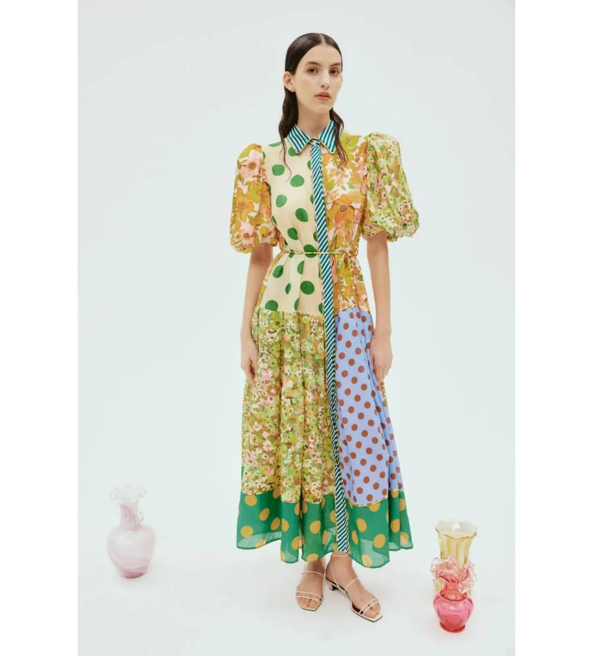 Alemais Finn Shirtdress Multi Size AU 10 - Image 1