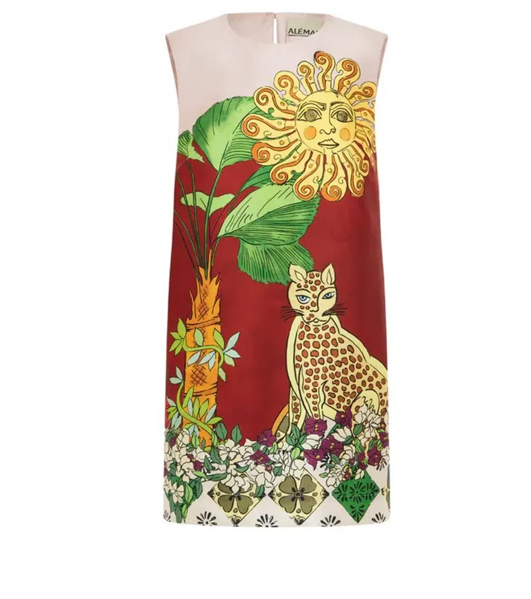 Alémais Tiger Mini Dress Multi Size AU 14 for rent on The Volte - main image