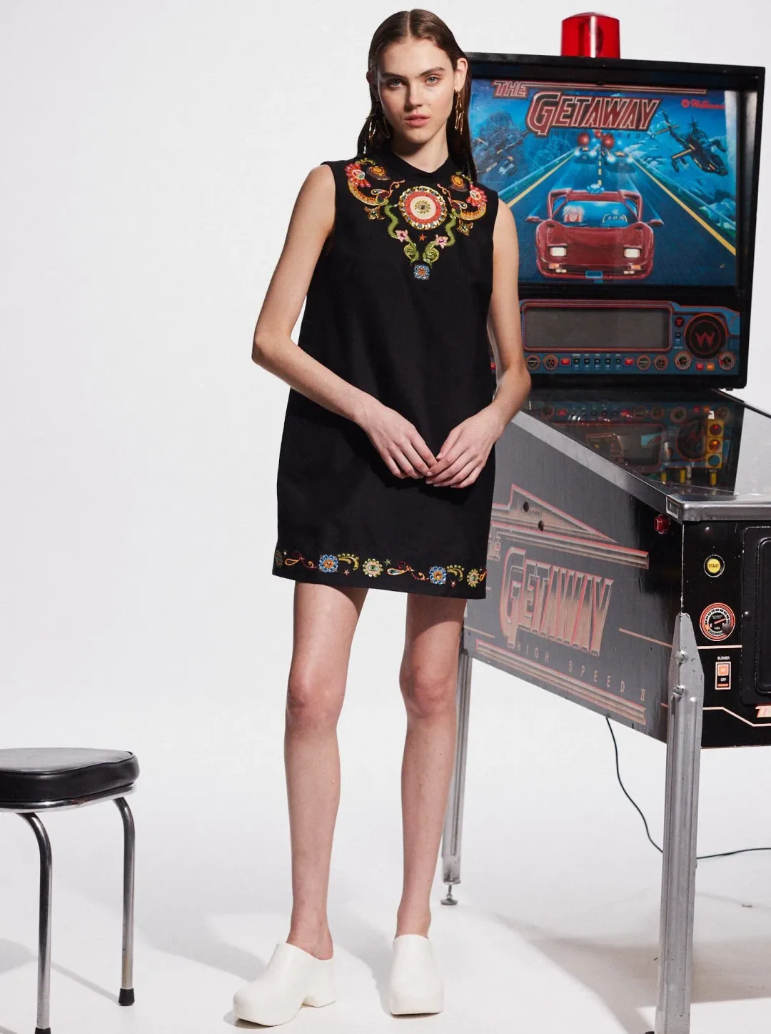 Alémais Bingo Mini Dress Black Size 12 for rent on The Volte - main image