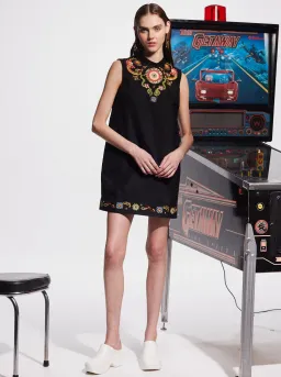 Alémais Bingo Mini Dress Black Size 12 for rent on The Volte - image 1