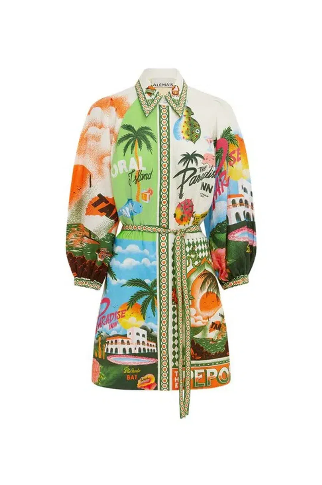 Alémais Paradiso Mini Dress Print Size 14 for rent on The Volte - main image