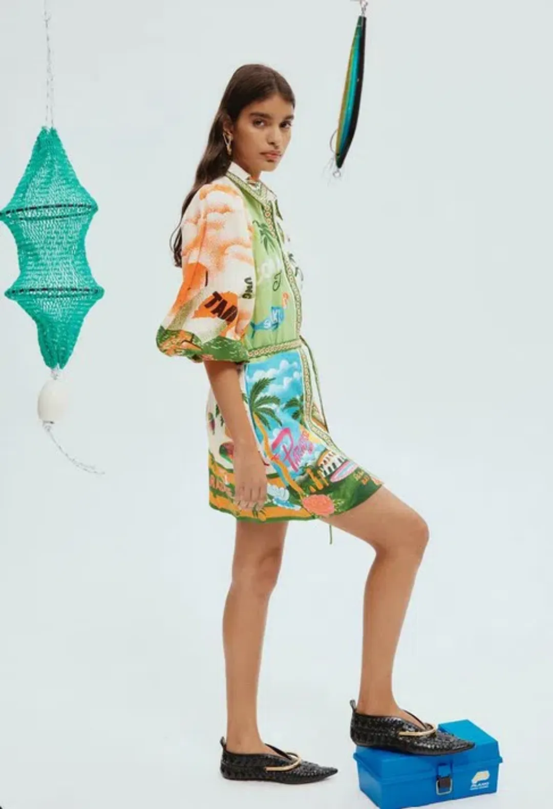 Alémais Paradiso Mini Dress Print Size 10 for rent on The Volte - main image