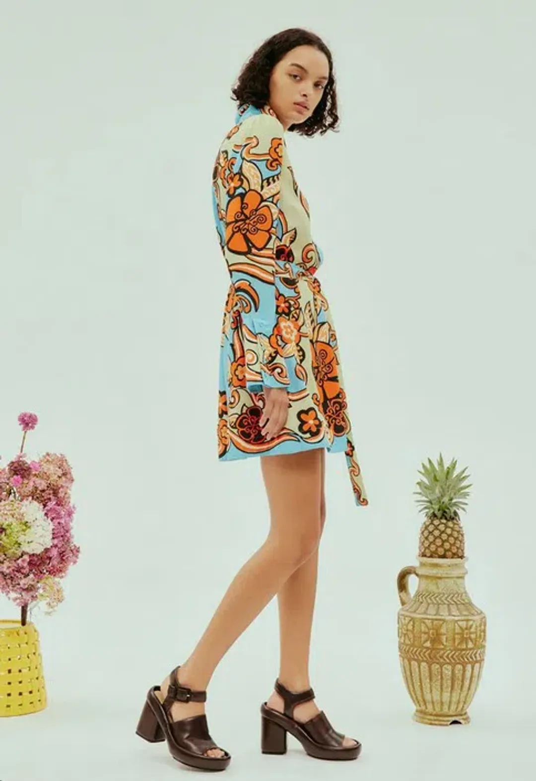 Alémais Ondine Mini Dress Multi Size 16 for rent on The Volte - main image