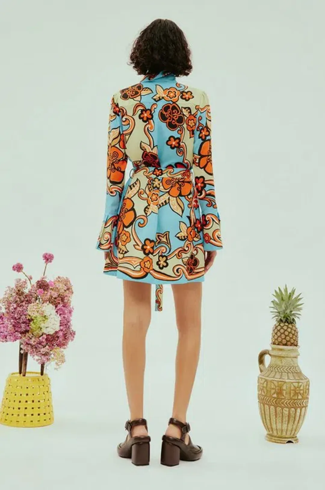 Alémais Ondine Mini Dress Print Size 14 for rent on The Volte - main image