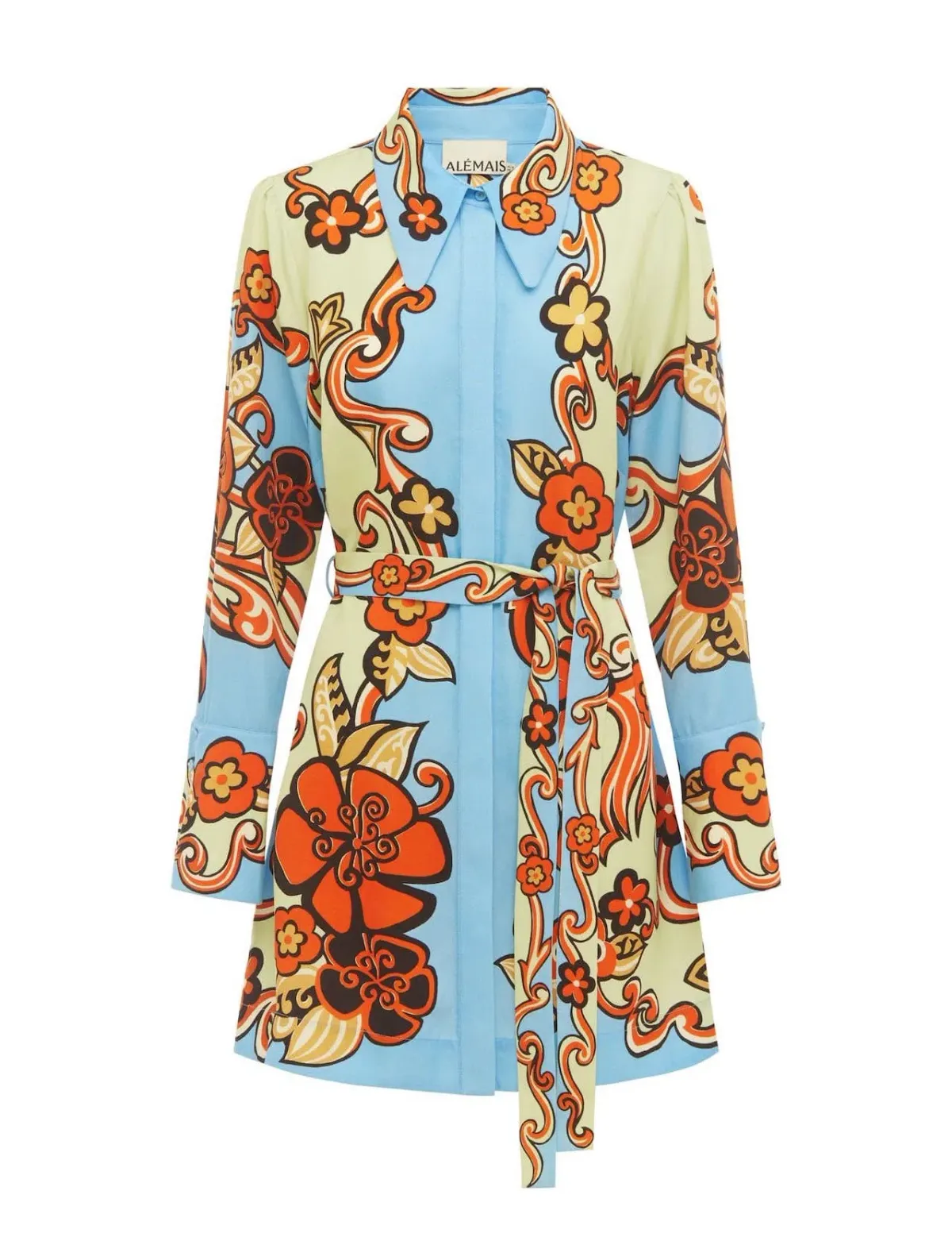 Alémais Ondine Mini Dress Print Size 14 - Image 5