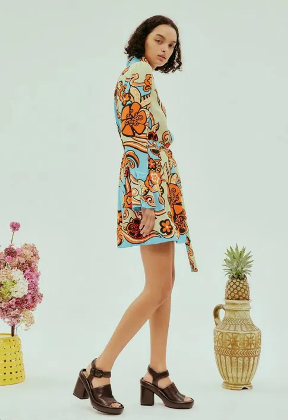 Alémais Ondine Mini Dress Print Size 14 - Image 4