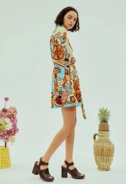 Alémais Ondine Mini Dress Print Size 14 for rent on The Volte - image 4