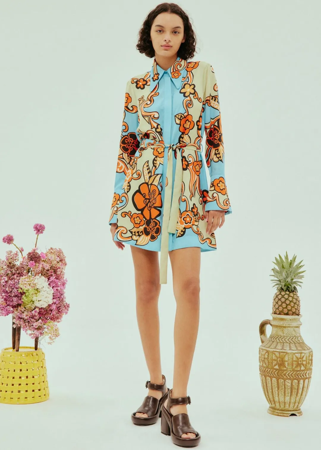 Alémais Ondine Mini Dress Print Size 14 for rent on The Volte - main image