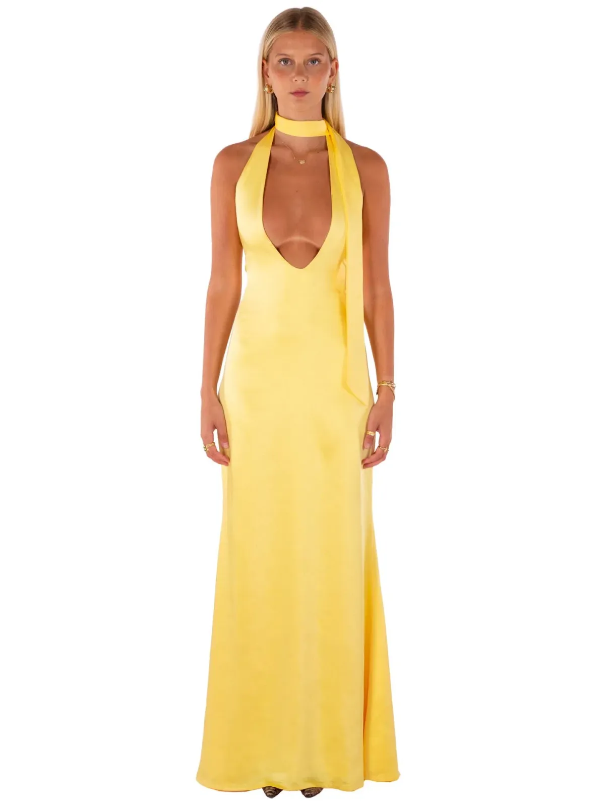 I Am Delilah Margot Maxi Dress Daffodil Yellow Size XS / AU 6 - Image 1