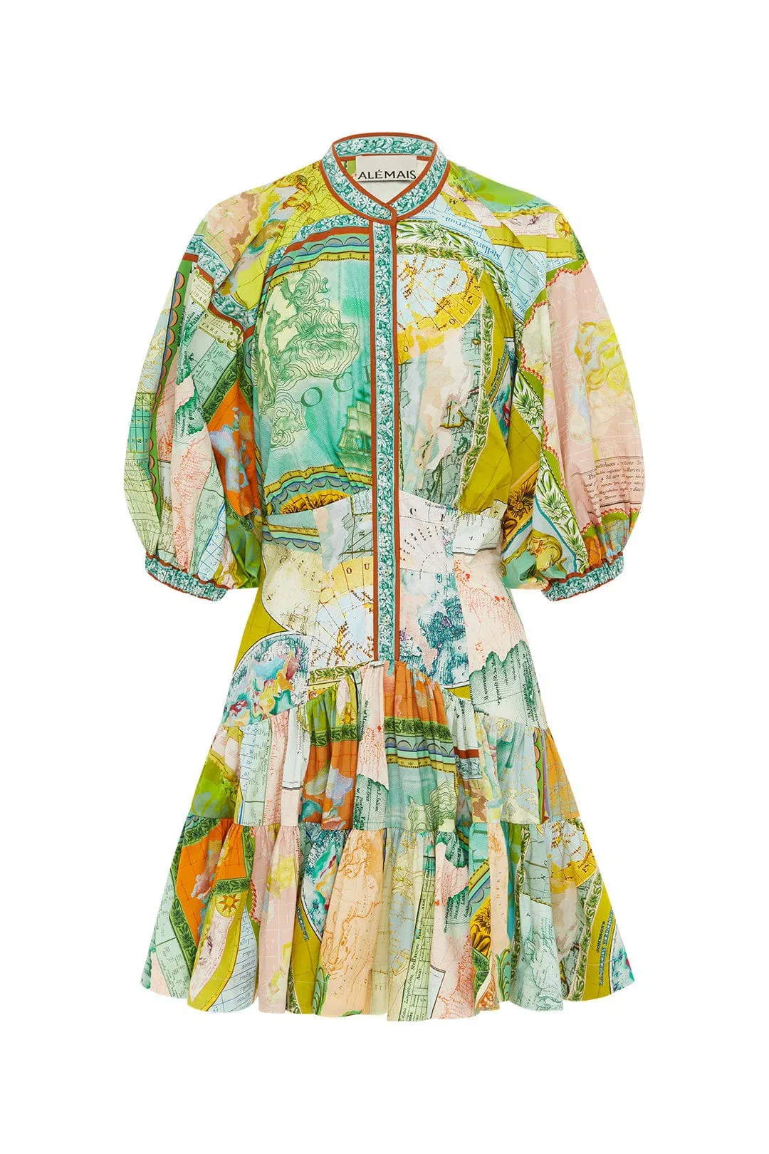 Alemais Atlas Mini Dress Multi Size 8 for rent on The Volte - main image