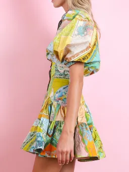 Alemais Atlas Mini Dress Multi Size 8 for rent on The Volte - image 2