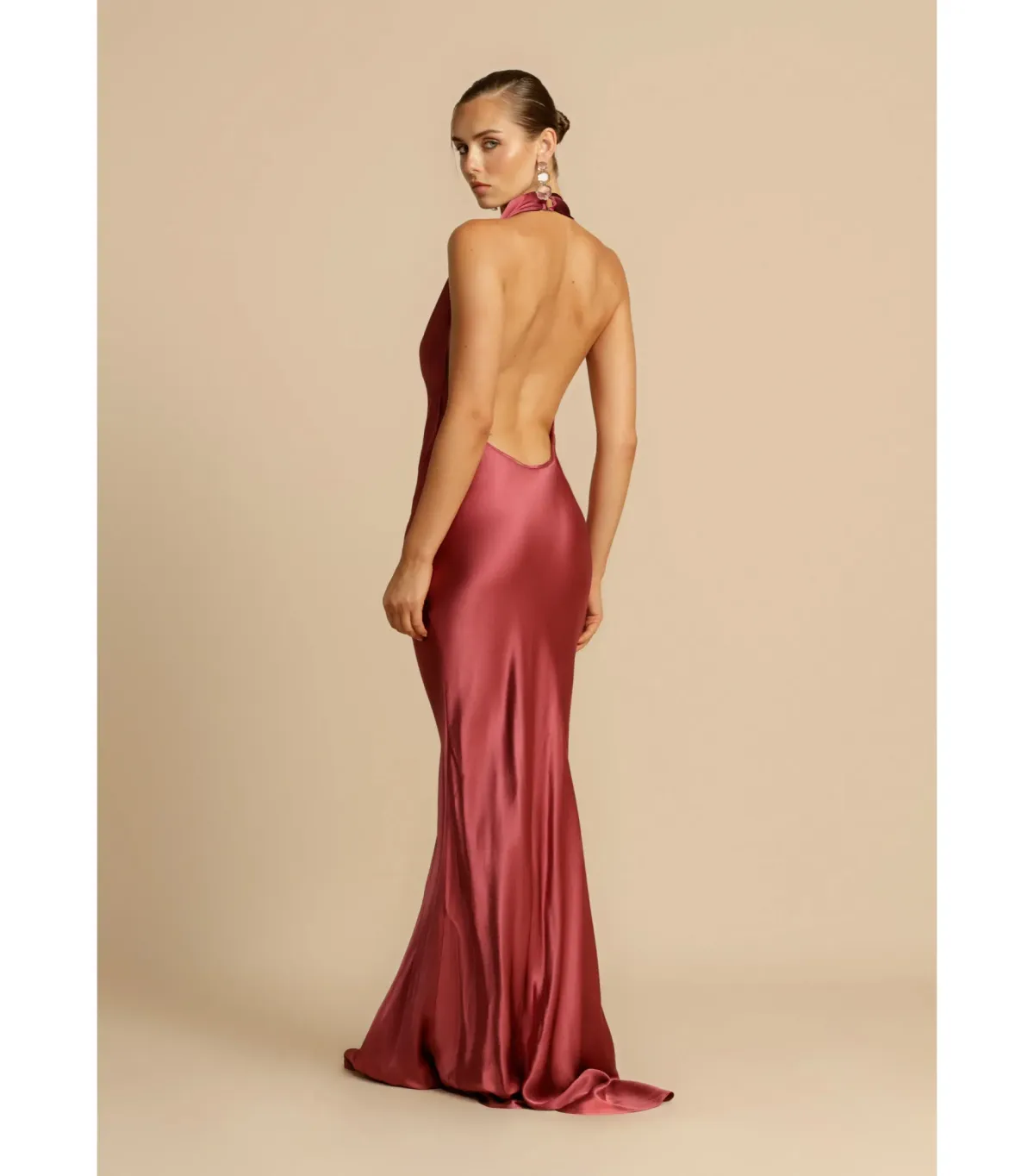 Arcina Ori Gaia Dress Rich Plum Hue Size AU 8 - Image 4