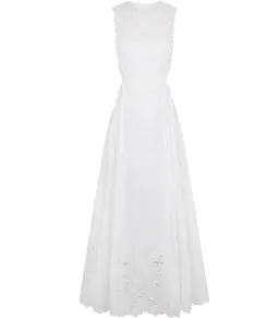 Lovaan Amelia Cutwork Embroidered Dress White Size AU 10 for rent on The Volte - image 5