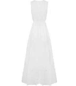 Lovaan Amelia Cutwork Embroidered Dress White Size AU 10 for rent on The Volte - image 6