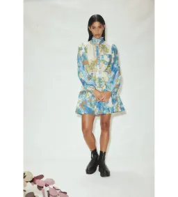 Alémais Skye Patchwork Mini Dress Multi Size AU 16 for rent on The Volte - image 1