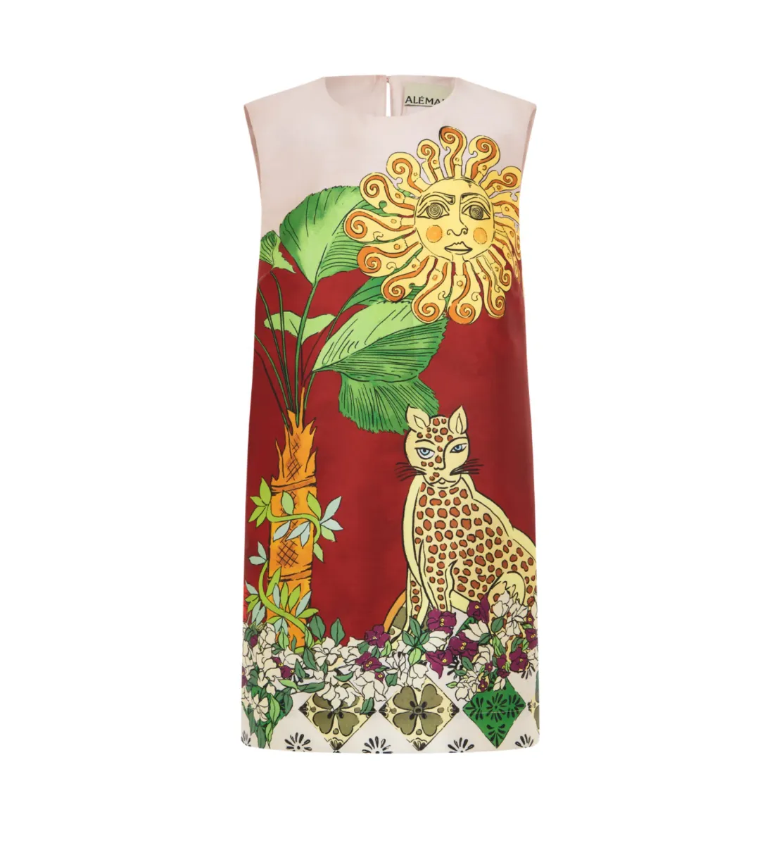 Alemais Tiger Mini Dress Multi Size AU 6 / 8 for rent on The Volte - main image