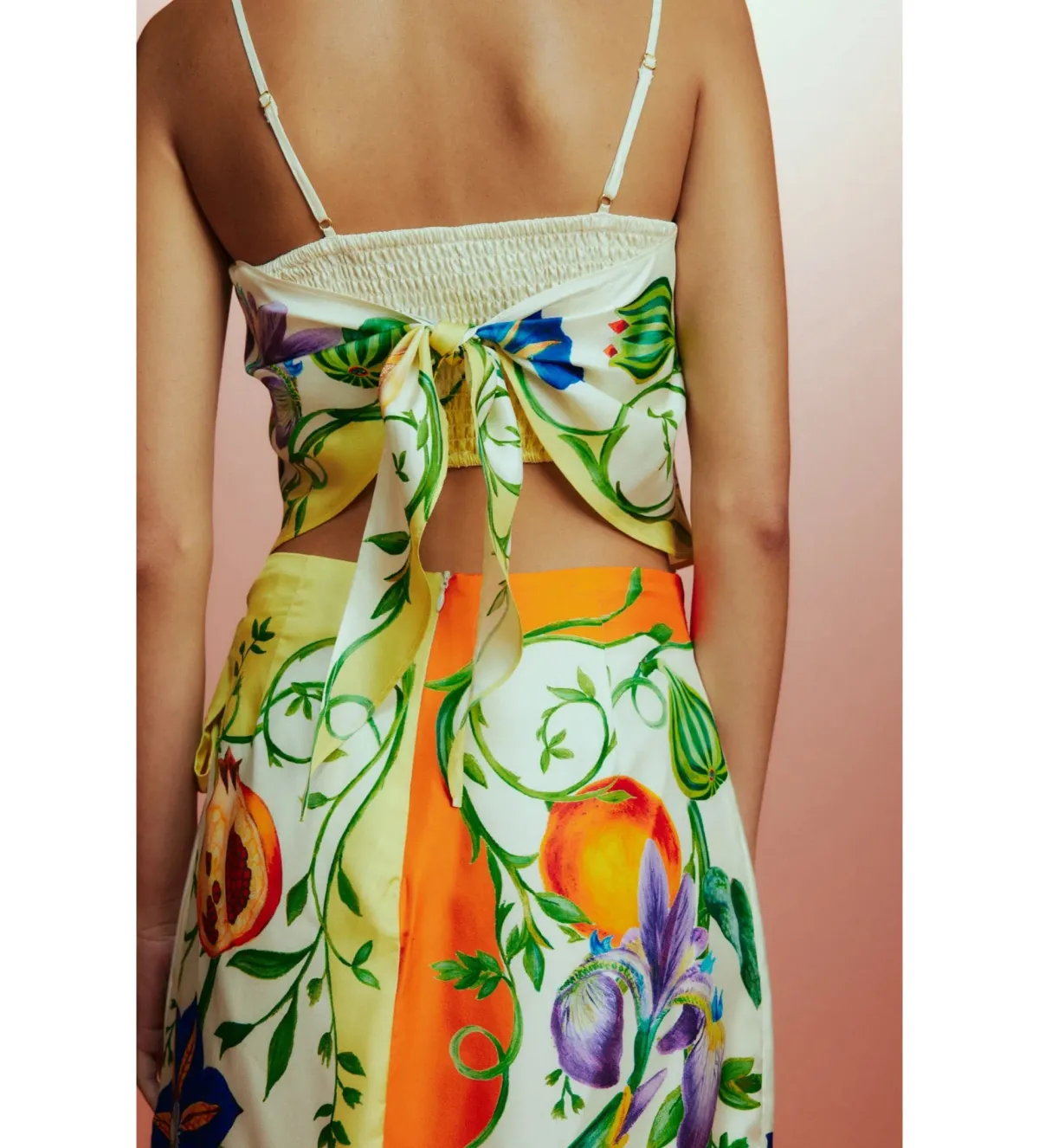 Alemais Flores High Waisted Short and Scarf Top Set Print Size AU 8 - Image 4